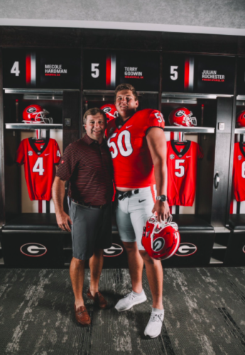 Kirby Smart and Tate Ratledge Photo By @tateratledge22 Twitter